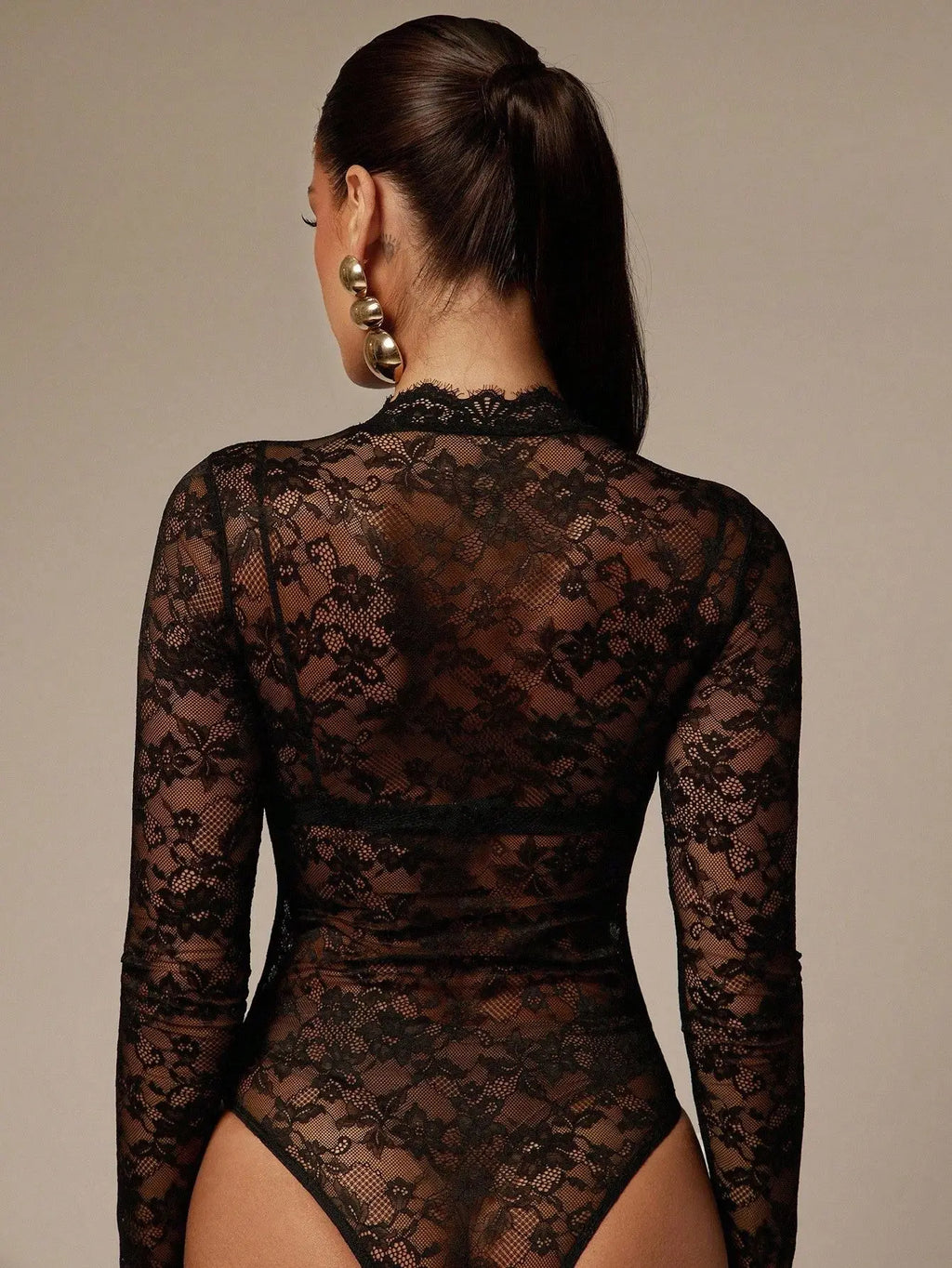 Body moulant noir pour femmes