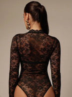 Body moulant noir pour femmes