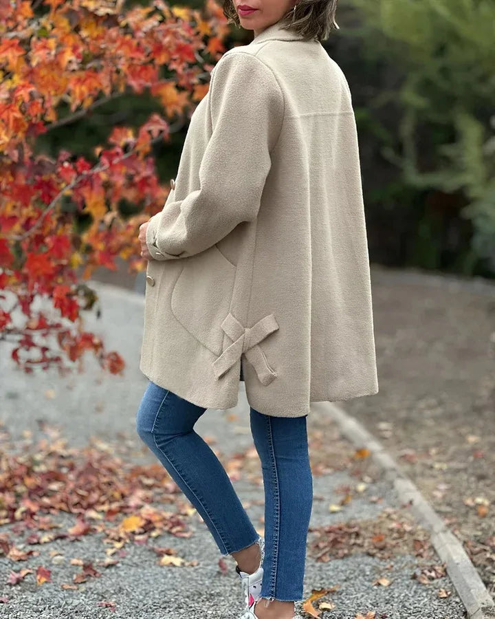 Manteau Long Femme – Laine Mélangée