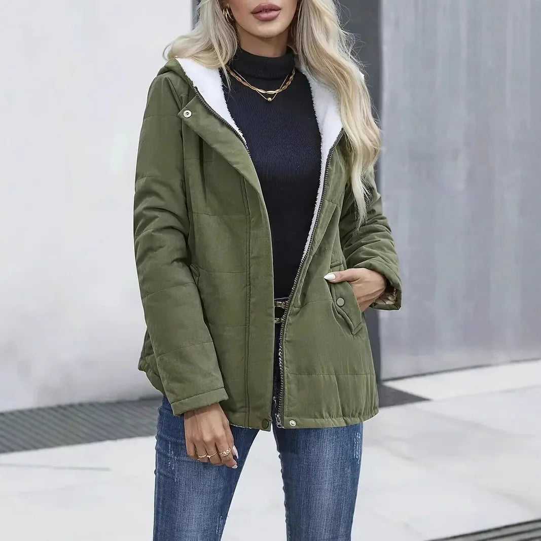 Parka à capuche pour femmes