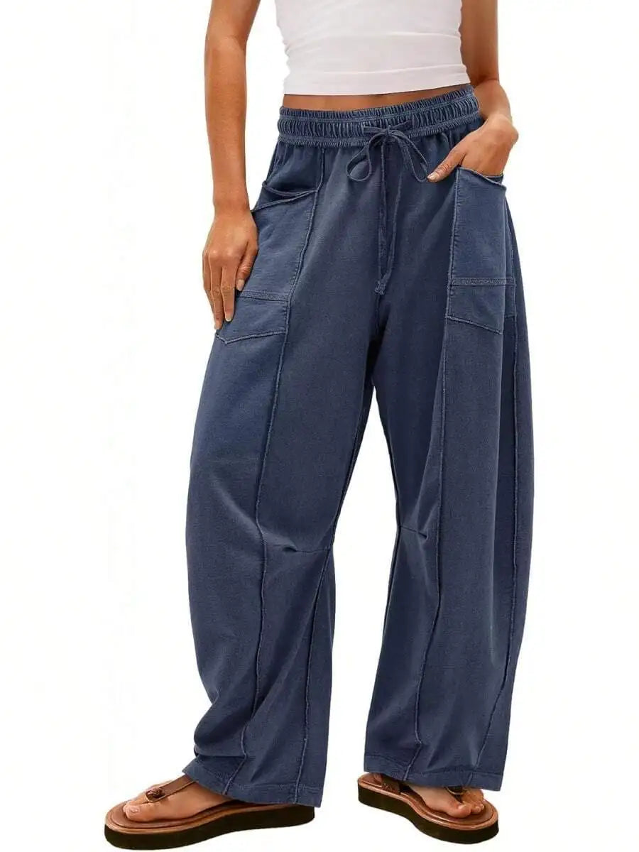 Pantalon ample à jambes larges pour femmes