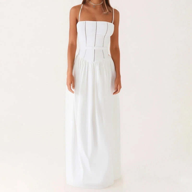 Robe longue d'été à imprimé floral pour femmes