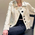 Veste en similicuir pour femmes,
