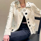 Veste en similicuir pour femmes,