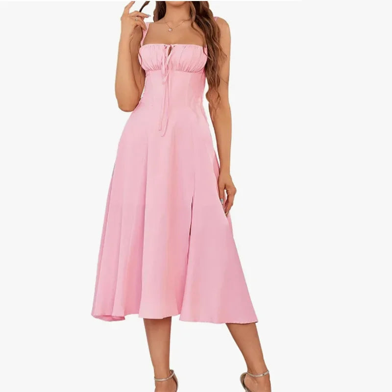Robe longue sans manches pour femmes