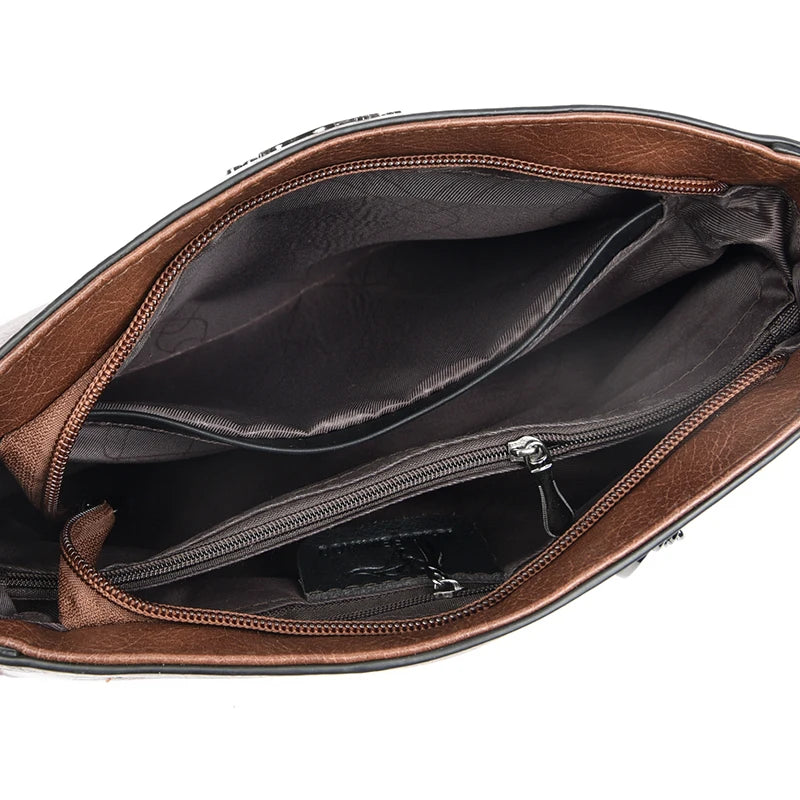 Sac à main en cuir véritable pour femmes