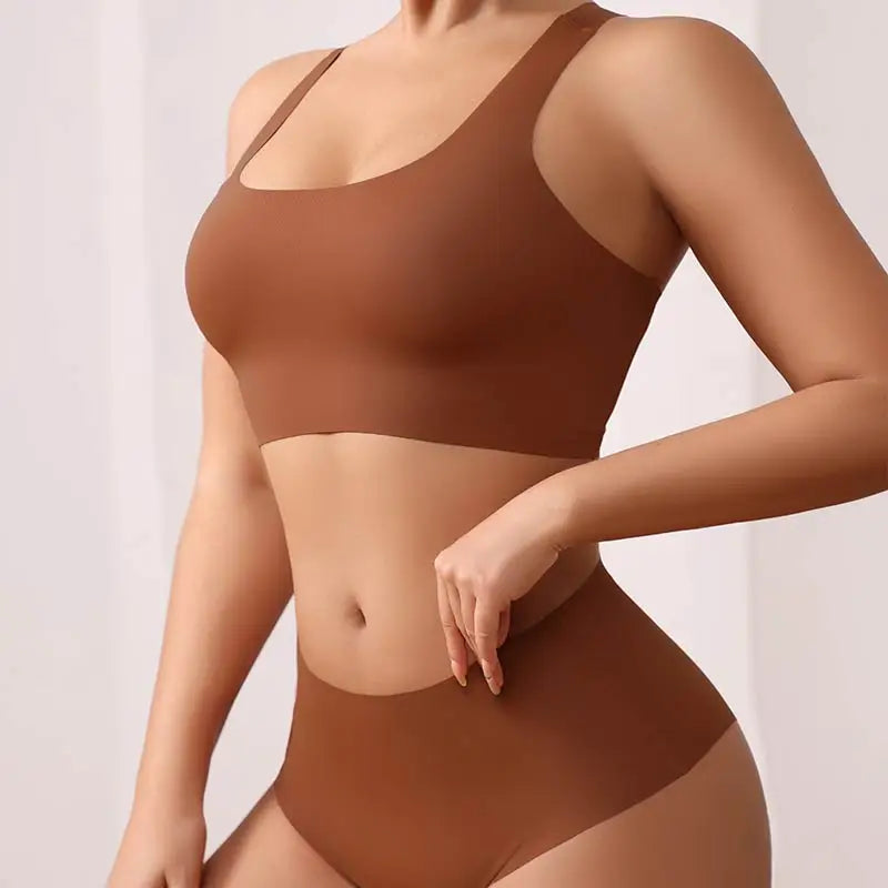 Ensembles de soutien-gorge et culotte sans fil pour femmes