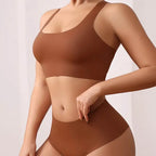 Ensembles de soutien-gorge et culotte sans fil pour femmes