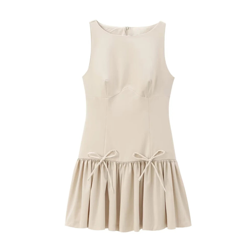Robe courte à volants pour femmes