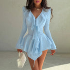 Robe à ourlet irrégulier pour femmes