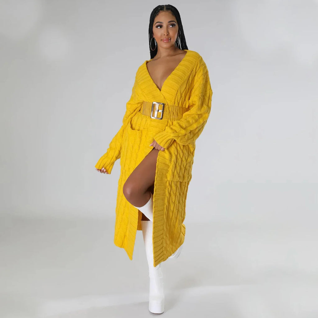 Pull-veste à manches longues sexy et décontracté pour femmes