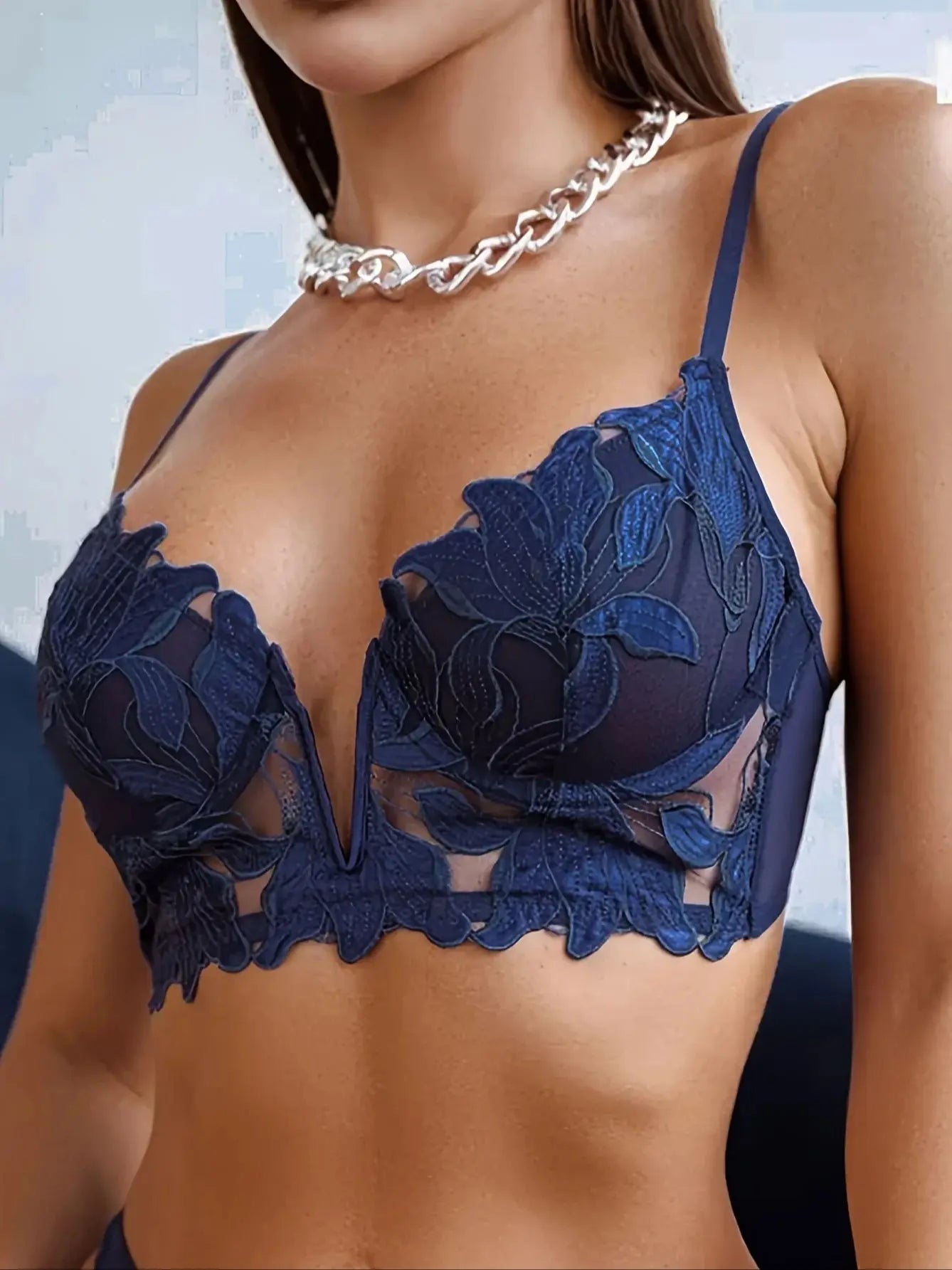 Soutien-gorge en dentelle avec armatures souples pour femmes