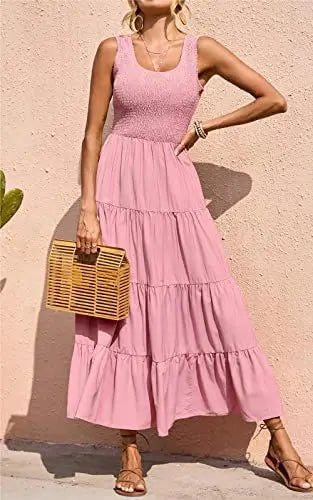 Robes élégante sans manches pour femmes