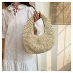 Sac cabas d'été tendance en paille lafite pour femmes