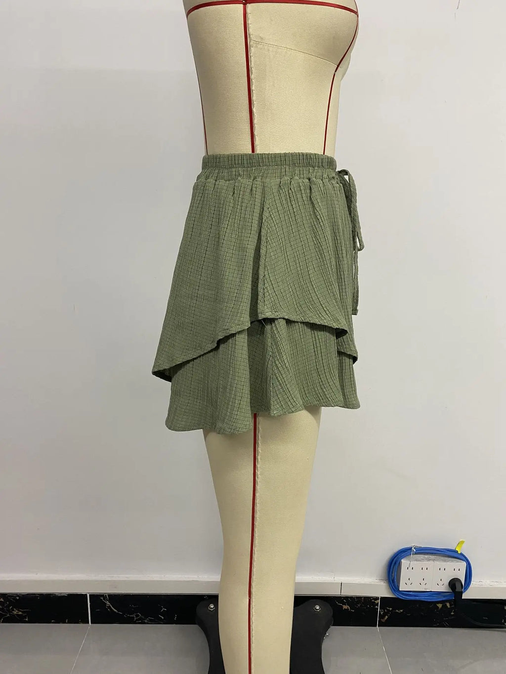 Short Buggy décontracté de couleur unie pour femmes