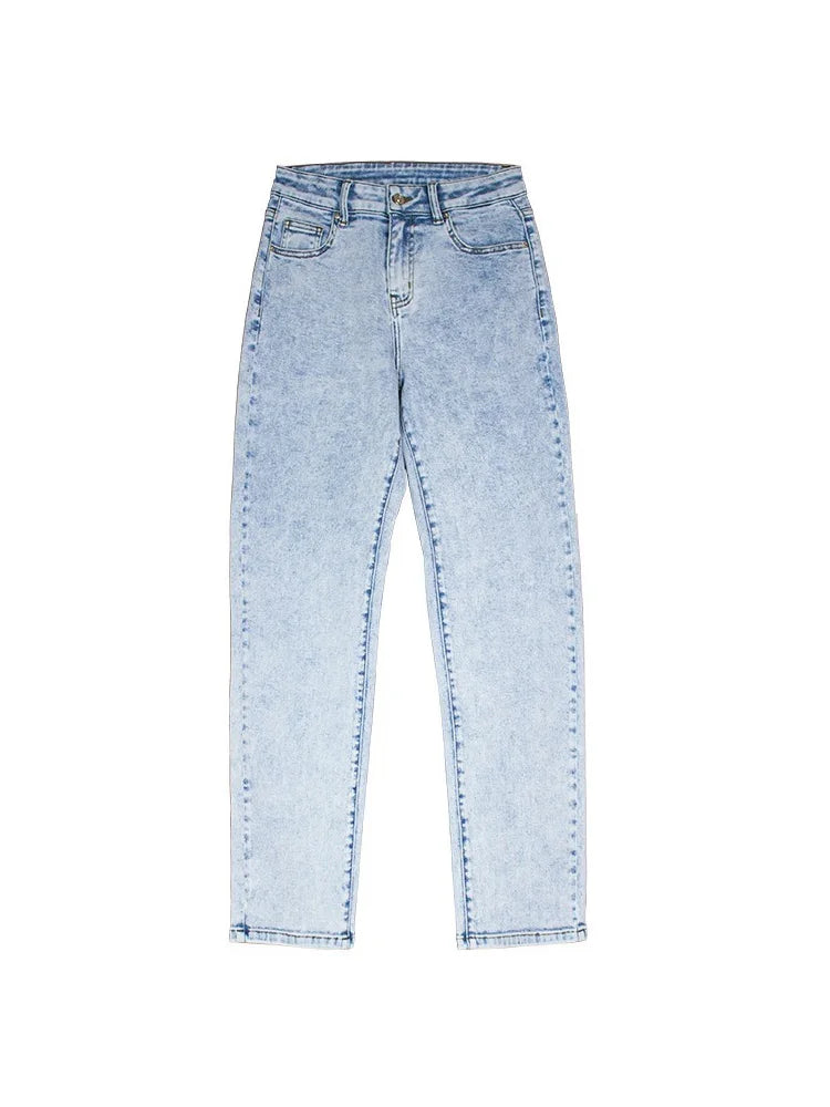 Jean taille moyenne vintage américain pour femmes