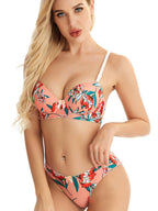 Ensemble de soutien-gorge à armatures et culotte pour femmes