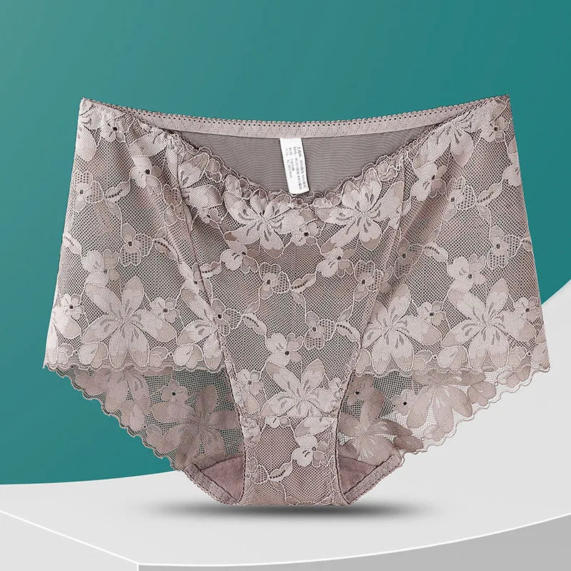 Culotte en dentelle florale pour femmes