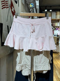 Jupe de Ballet rose à lacets pour femmes