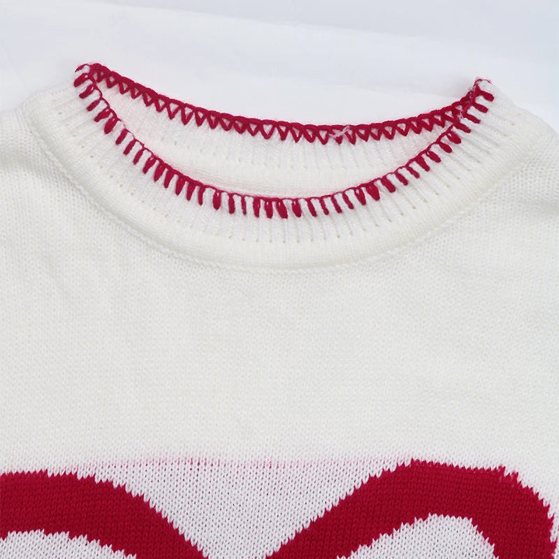 Pull en maille à col rond pour femmes