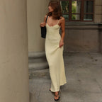 Robe longue élégante en maille pour femmes