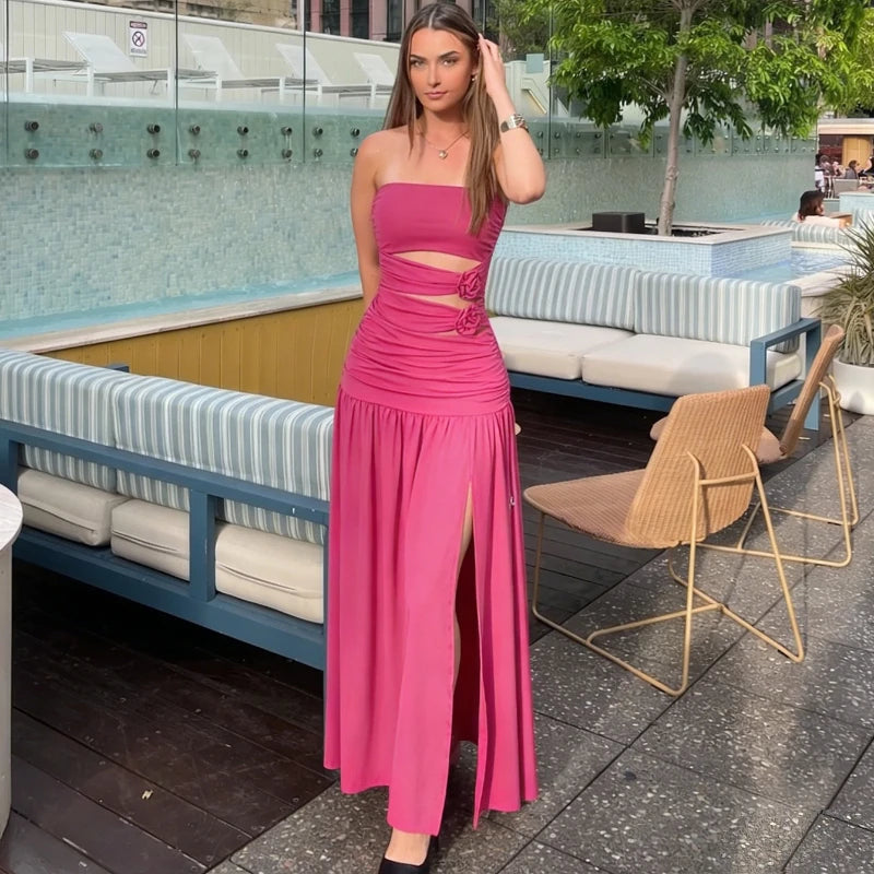 Robe longue bustier d'été pour femmes