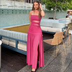 Robe longue bustier d'été pour femmes