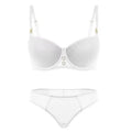 Ensemble de soutien-gorge avec anneau en acier et culotte assortie pour femmes