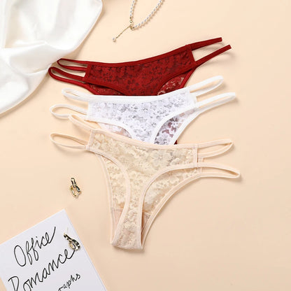 Culotte en Dentelle Sans Couture Femme