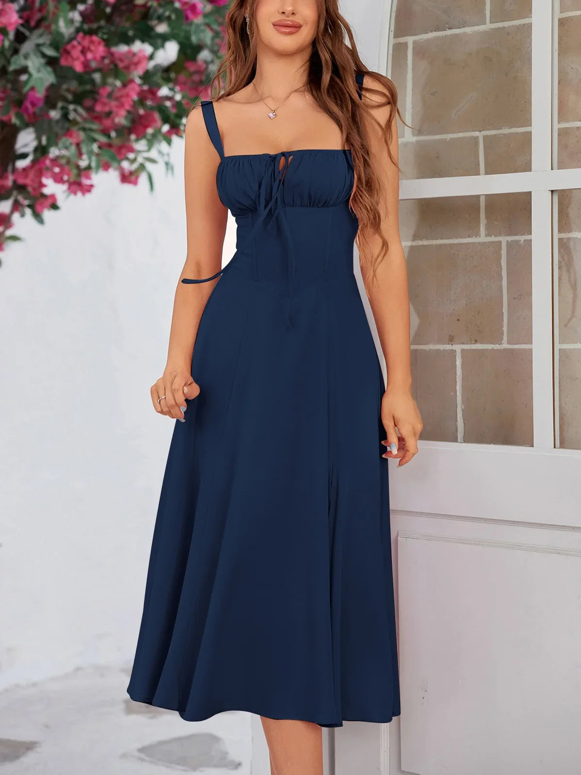Robe longue sans manches pour femmes