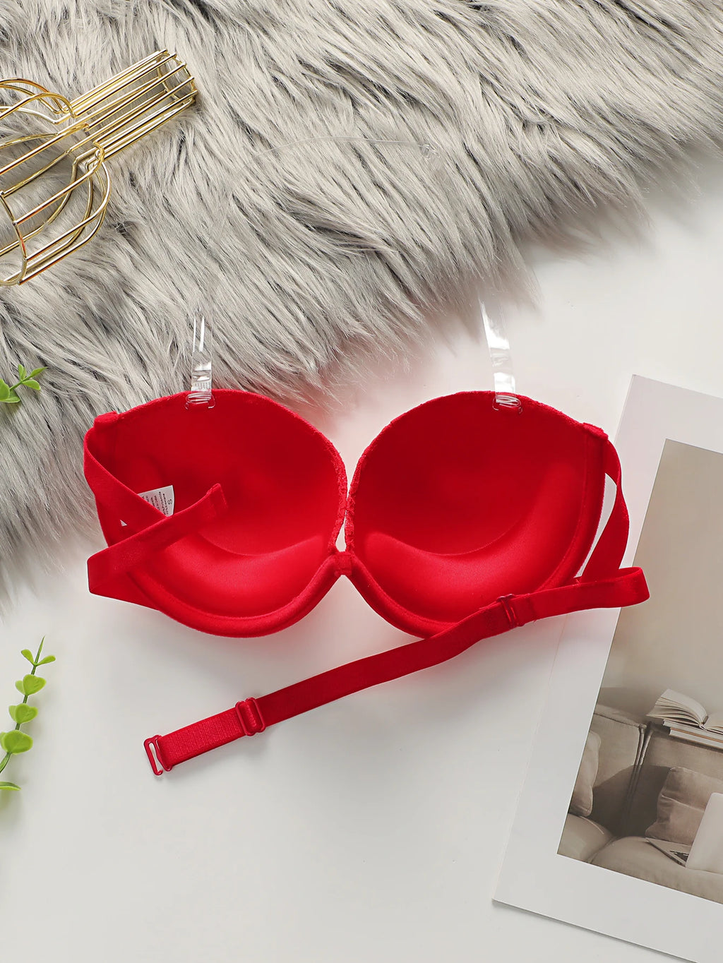 Soutien-gorge transparent antidérapant à double usage pour femmes