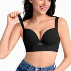 Soutien-gorge sans couture Push Up profond V plongeant pour femmes