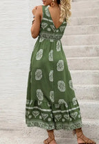 Robe longue sans manches pour femmes
