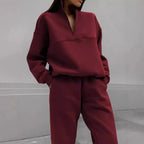 Ensembles deux pièces avec pantalon ample et haut assortie pour femmes
