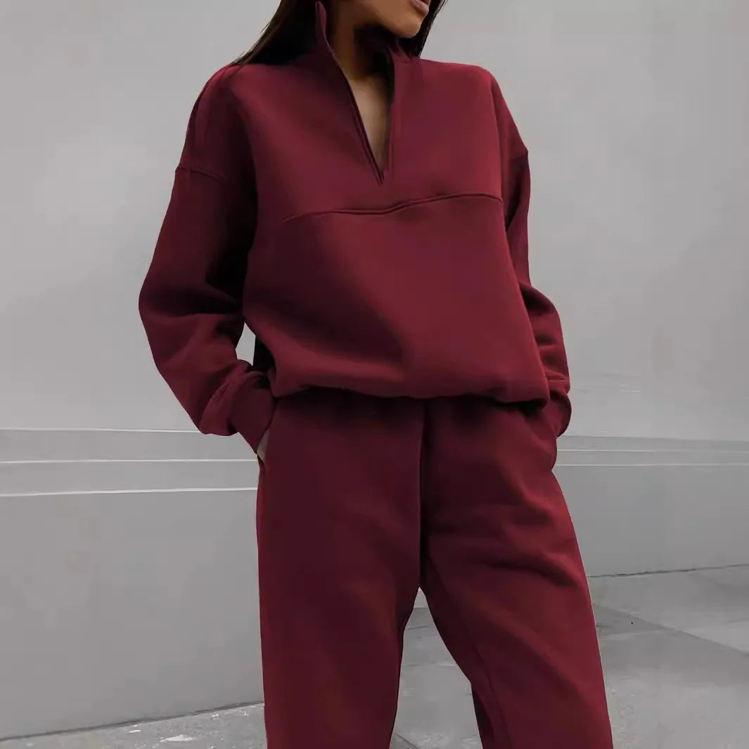 Ensembles deux pièces avec pantalon ample et haut assortie pour femmes