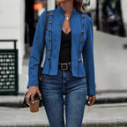 Veste en similicuir pour femmes