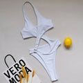 Maillot de bain une pièce croisé pour femmes