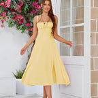 Robe longue sans manches pour femmes