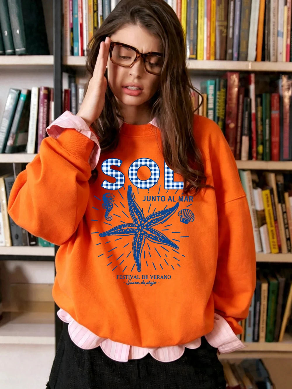 Sweat-shirts imprimés Sol Junto Al Mar pour femmes