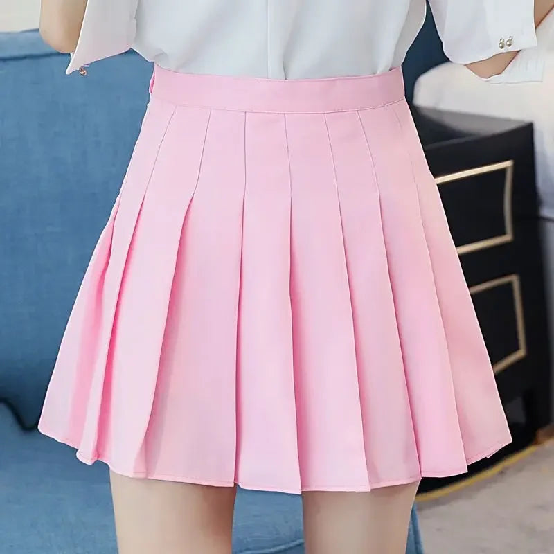 Jupe trapèze taille haute amincissante pour femmes