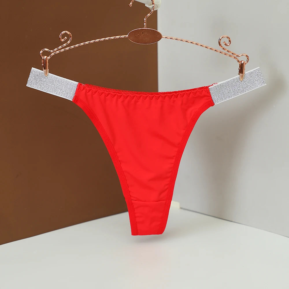 String avec strass lettres et diamants pour femmes