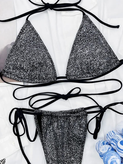 Bikini Brillant 2 Pièces Femme