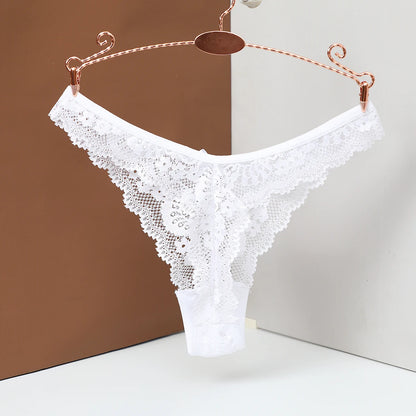 String Dentelle Femme – Taille Basse et Nœud Papillon