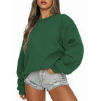 Pull décontracté couleur unie pour femmes