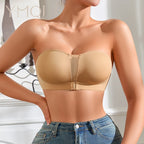 Soutien-gorge sans bretelles amovible rembourré pour femmes
