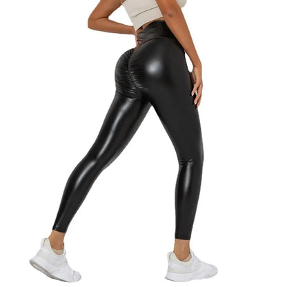 Legging Push-Up Femme – Similicuir Sculptant