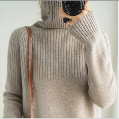 Pull Ample Femme – Maille et Col Roulé