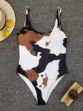 Maillot de bain une pièce imprimé pour femmes