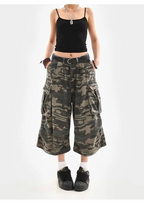 Pantalon court de Camouflage rétro américain pour femmes