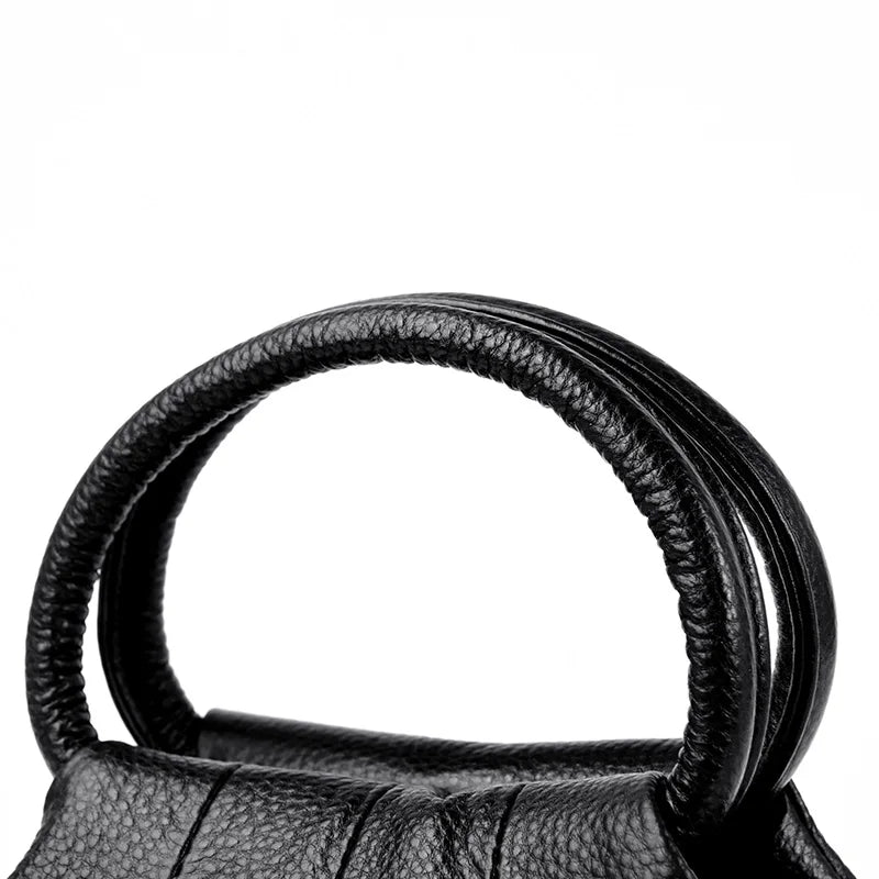 Sac à main en cuir véritable pour femmes